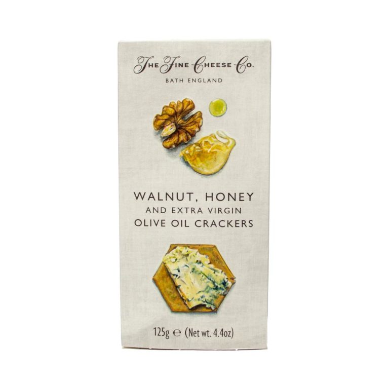 Honey And Extra Virgin Olive Oil Crackers - Flavoured with ground walnuts and a drizzle of honey